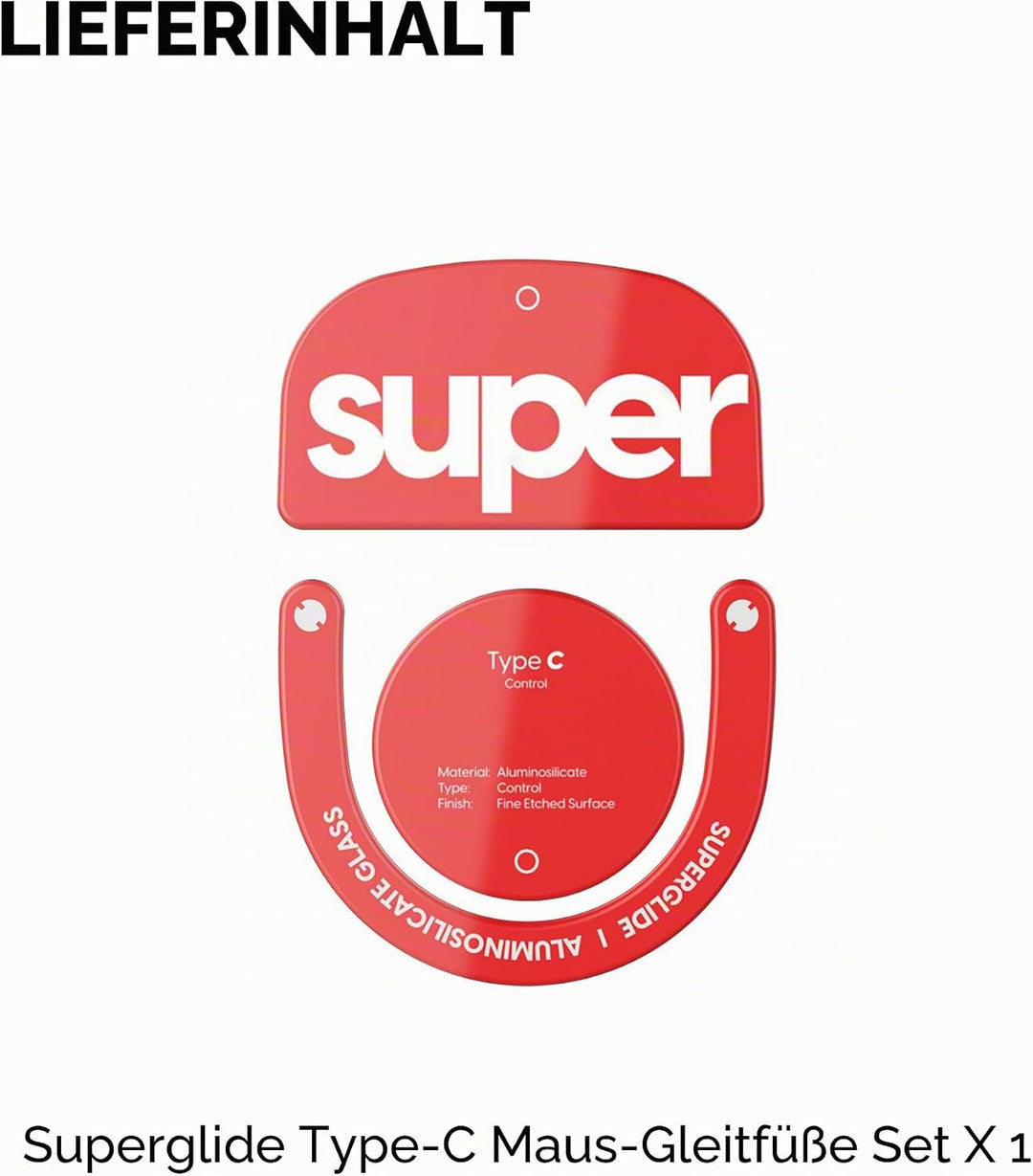 Pulsar Gaming Gears Superglide2 Maus-Pads mit strukturierter Oberfläche mit Geschwindigkeitskontroll