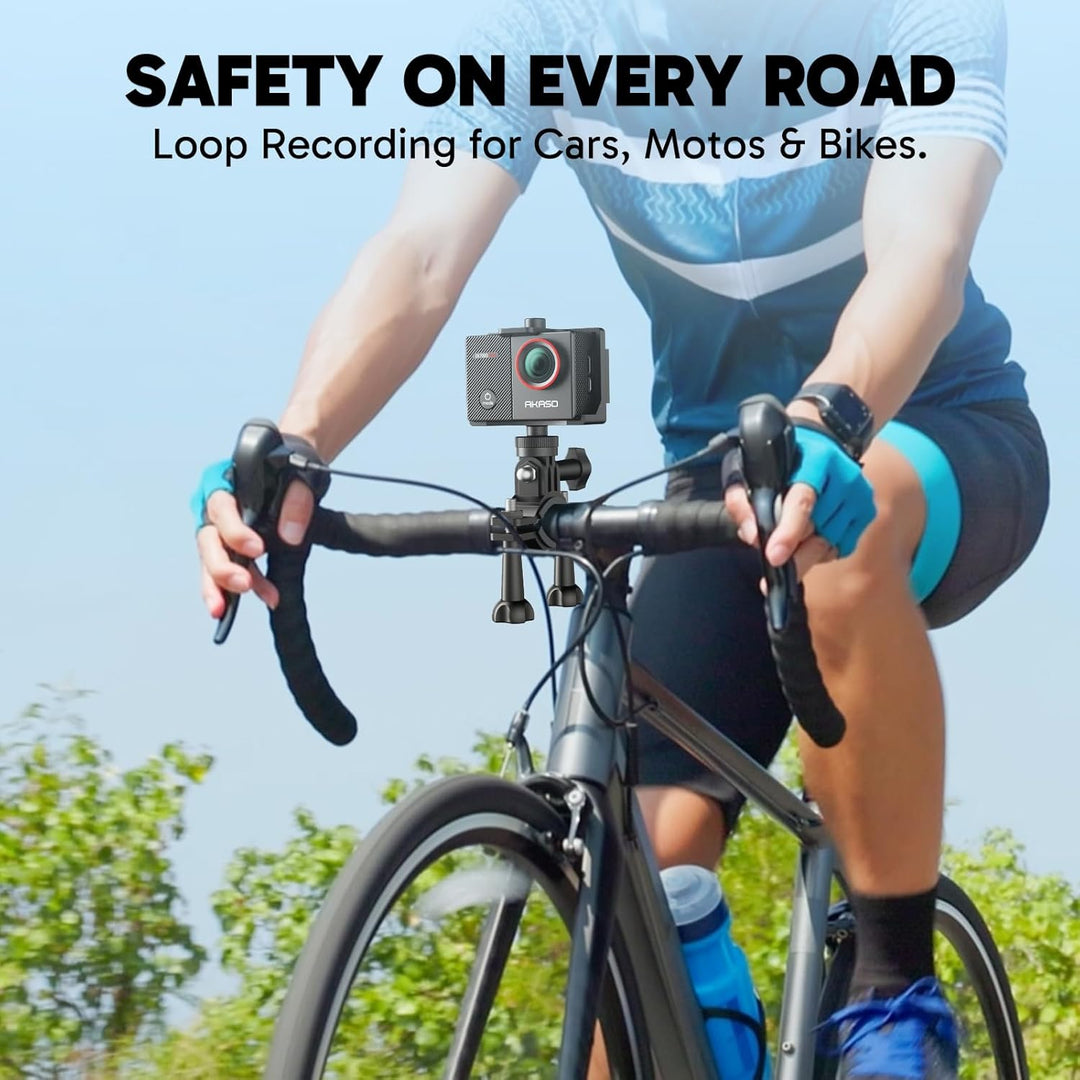 AKASO Action Cam 4K 20MP WiFi 40M Unterwasserkamera Wasserdicht Ultra HD Touchscreen Einstellbar Wei