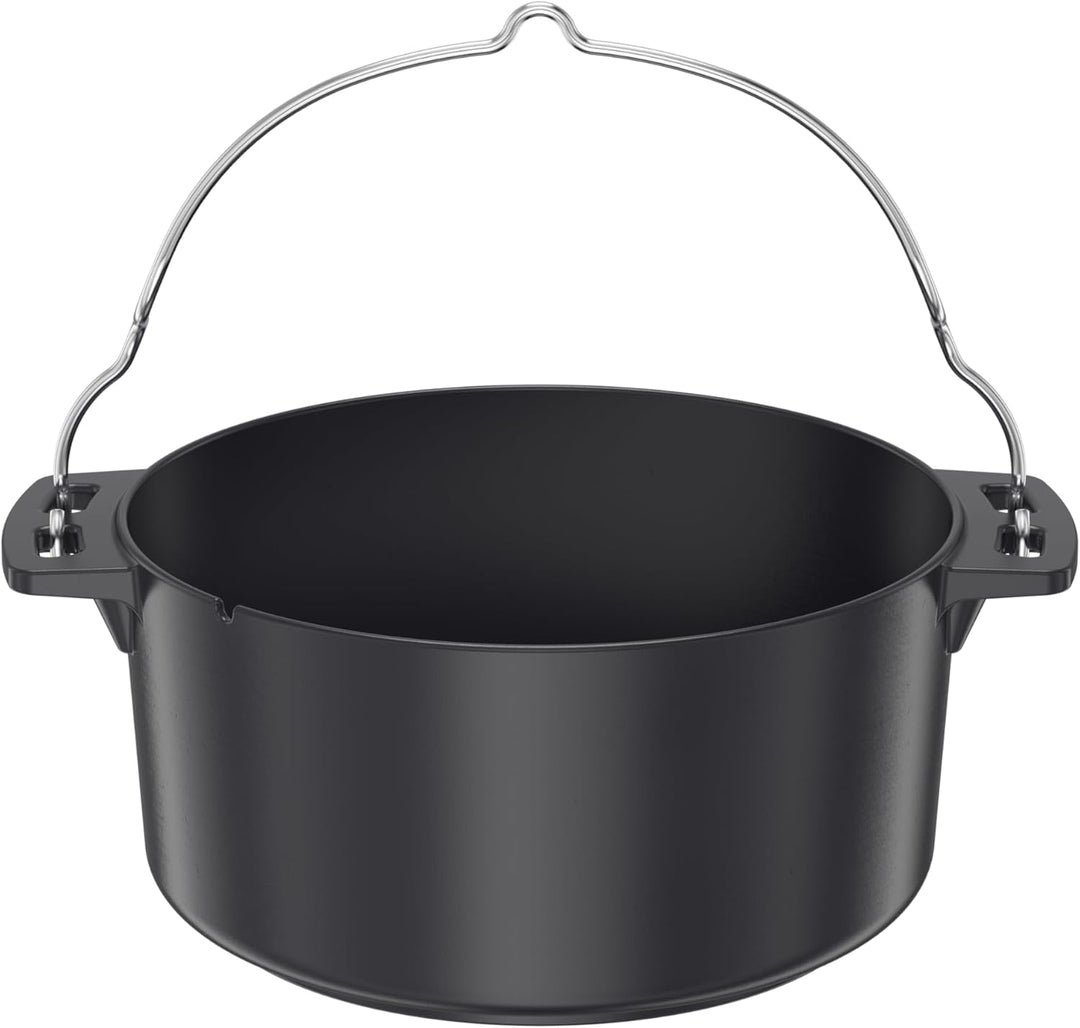 RÖSLE VARIO Dutch Oven, Hochwertiger Dutch Oven aus emailliertem Gusseisen, Deckel als Pfanne einset