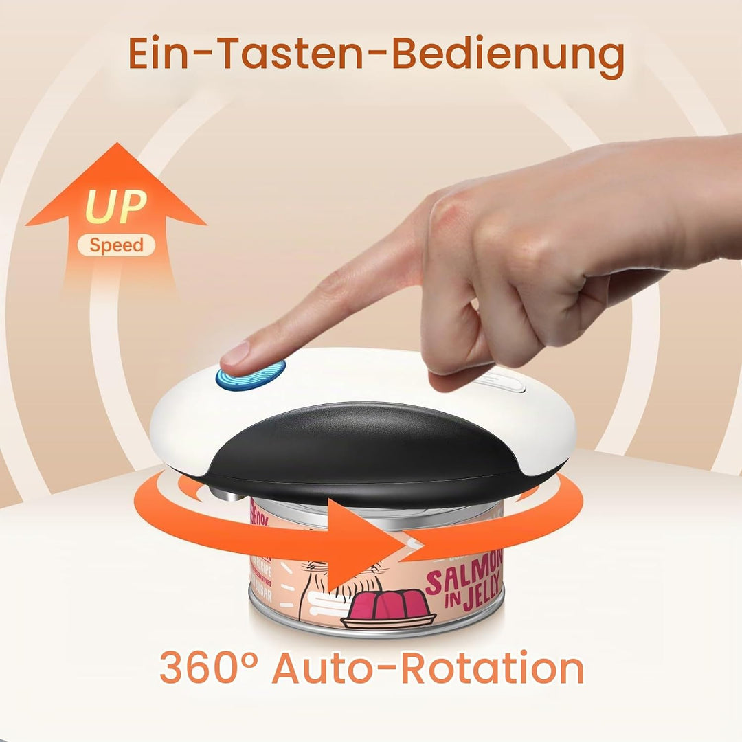 Elektrischer Dosenöffner USB-Aufladbar, Einhand-Automatischer Seitenschneider, Berührungsfreie &amp; Sic