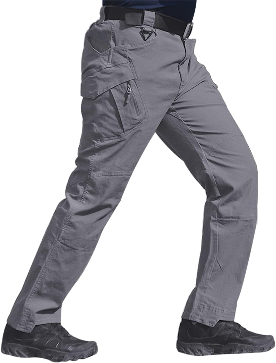 FEDTOSING Cargohose Herren Vintage Militär Tactical Hosen mit Stretch Arbeitshose Outdoor Viele Tasc