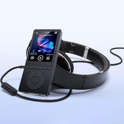 MP3 Player Bluetooth 5.0, 32GB MP3-Player, 2,4 Zoll Farbbildschirm,mp3 Player mit Kopfhörer,FM-Radio