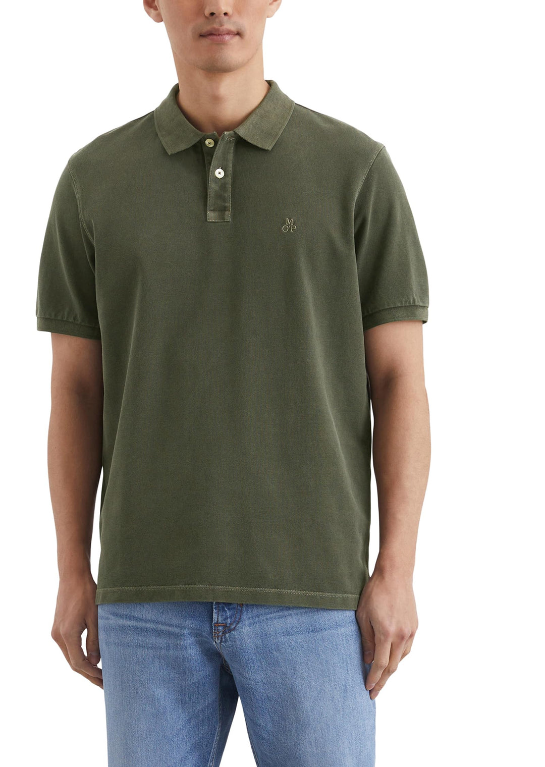Marc O'Polo Herren Kurzarm-Poloshirt aus Bio-Baumwolle Regular Fit 3XL 499, 3XL 499