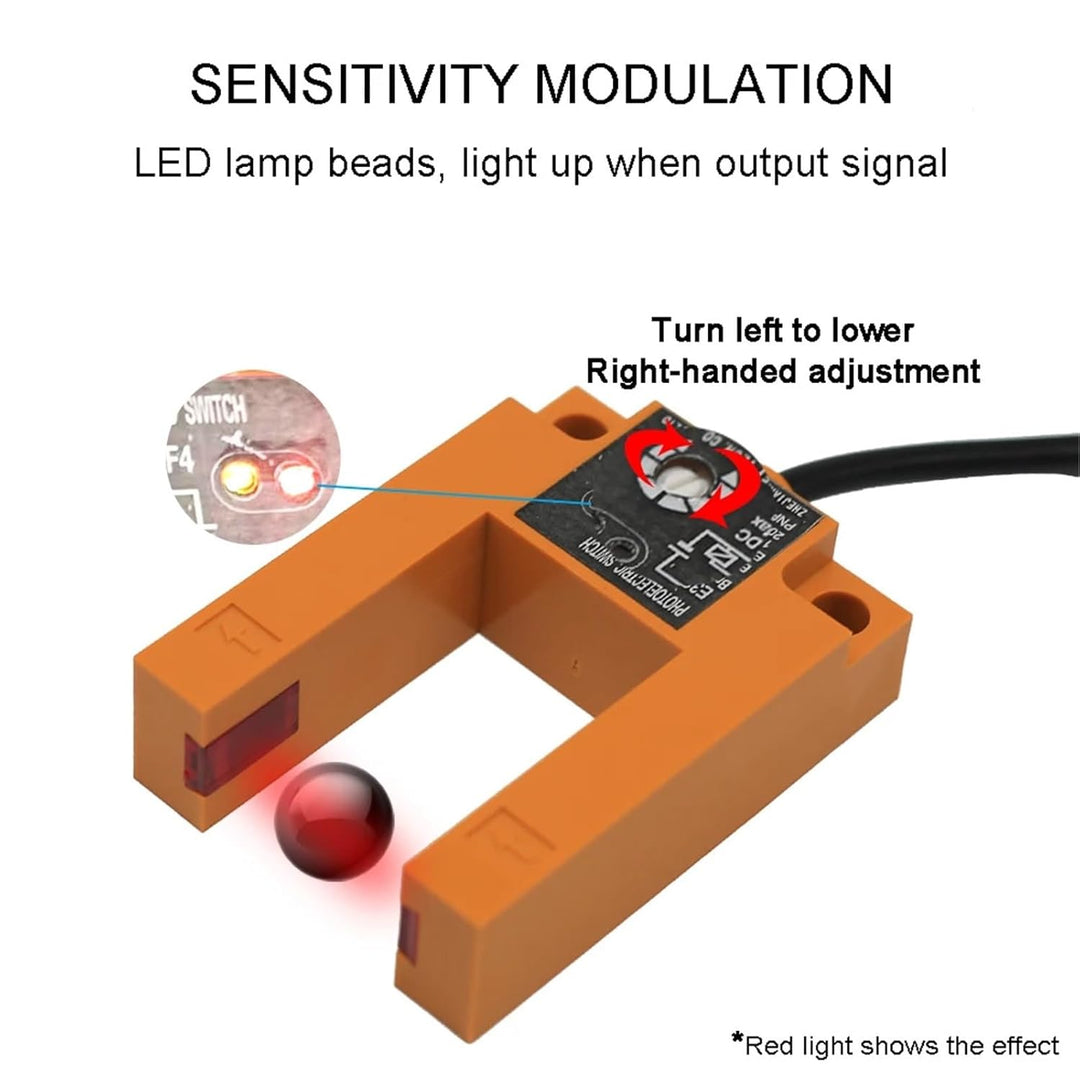 Infrared Trough U-type Photoelectric Sensor Proximity Switch E3S-GS30/E3S-GS15/E3S-GS7 DC 12-24V Thr