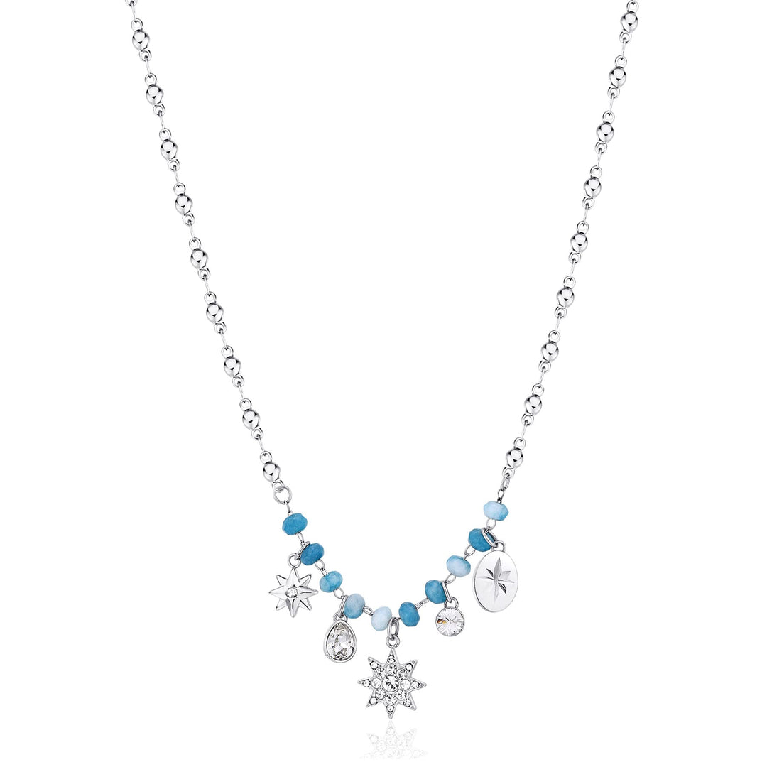 Brosway Chakra BHKN084 Star Woman Necklace in Steel with Crystals