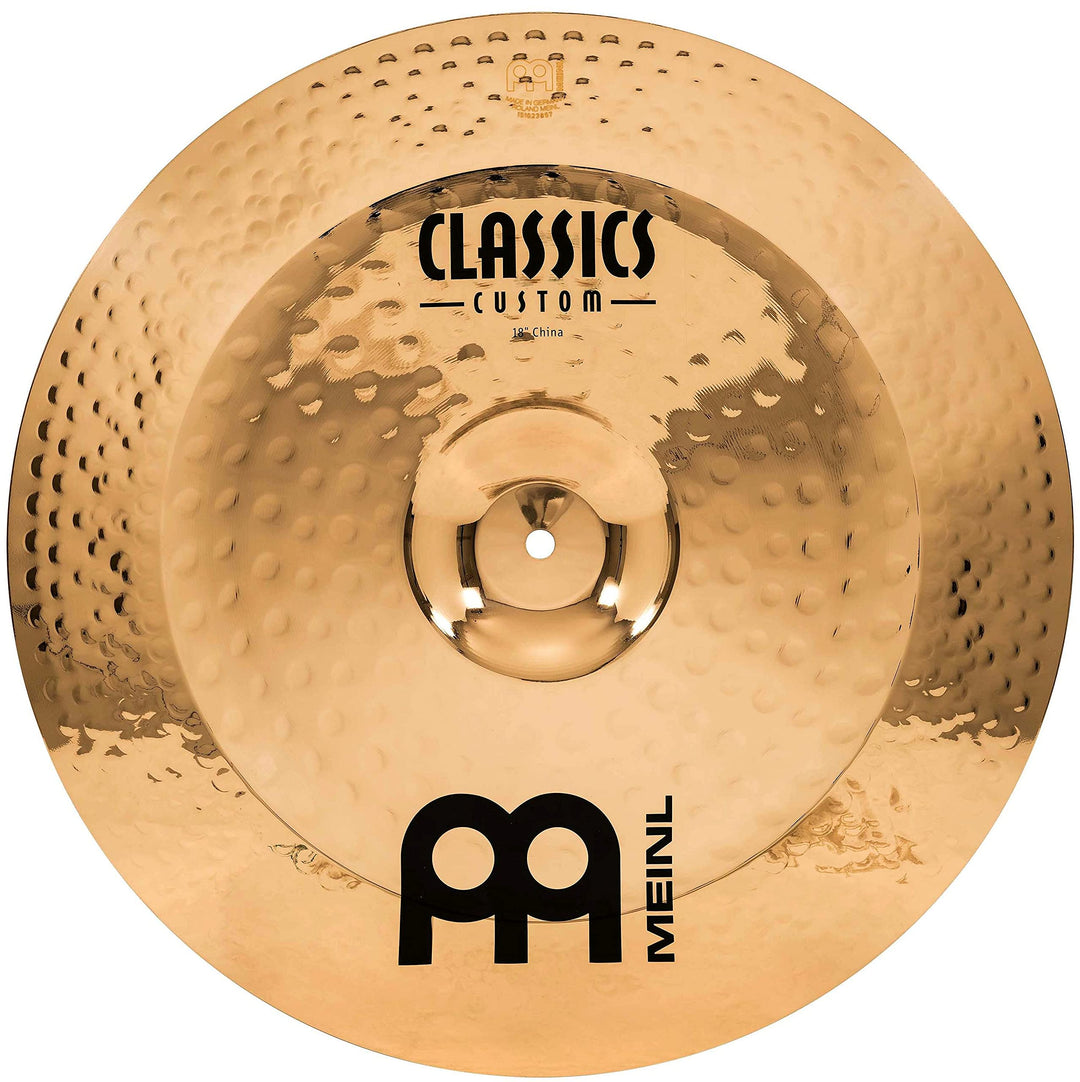 Meinl Cymbals Classics Custom Brilliant China 18 Zoll (Video) Schlagzeug Becken (45,72cm) B12 Bronze