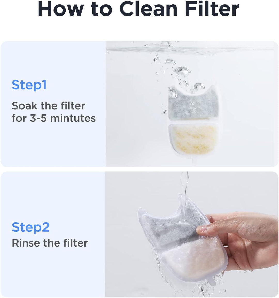 6 Stück Ersatzfilter für FEELNEEDY 4L katzenbrunnen kabellos mit bewegungsmelder, Individuelle Verpa