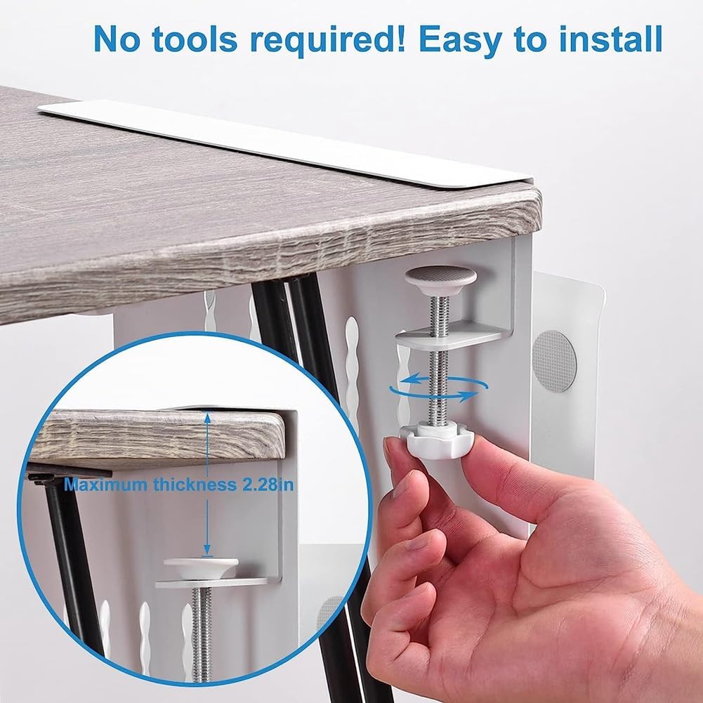 berjalan Schreibtisch-Seitenaufbewahrung, Hängende Schreibtischaufbewahrung, Laptop-Ständer Aus Stah