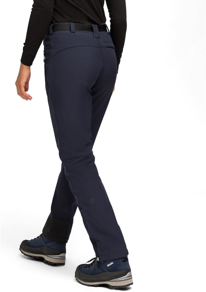 Maier Sports Tech Pants W, Warme Damen Wanderhose, Wasserabweisende Softshell-Outdoorhose für Trekki