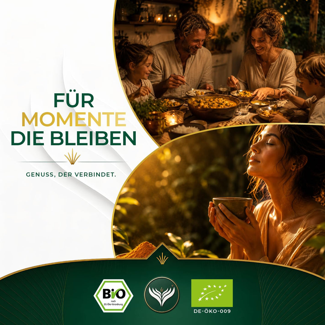Azafran BIO Kurkuma Pulver, Kurkumawurzel fein gemahlen, Kurkumapulver als Gewürz oder für Curcuma T