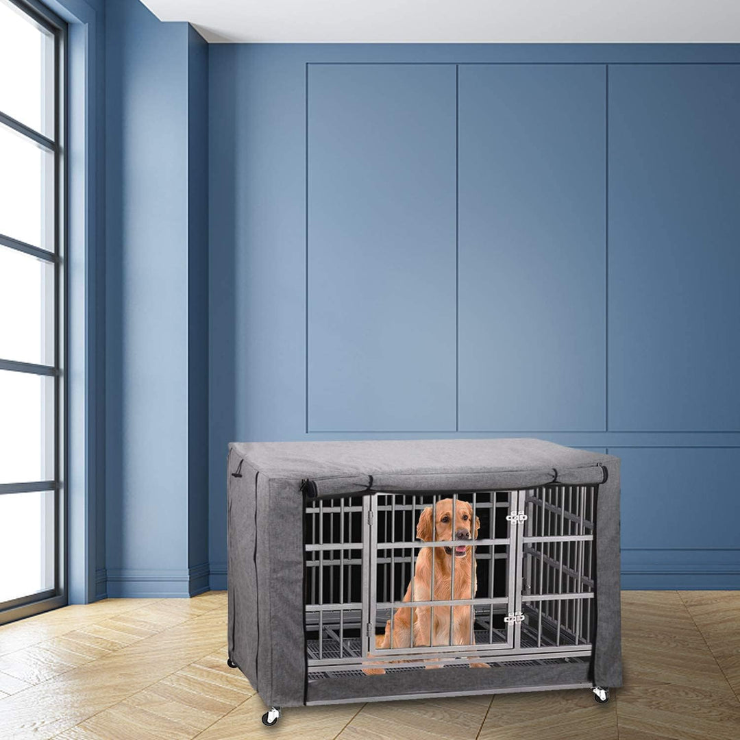 chengsan Hundekäfigabdeckung, Hundekaefig Abdeckung, Hundebox Abdeckung, langlebig, Winddicht, Abdec