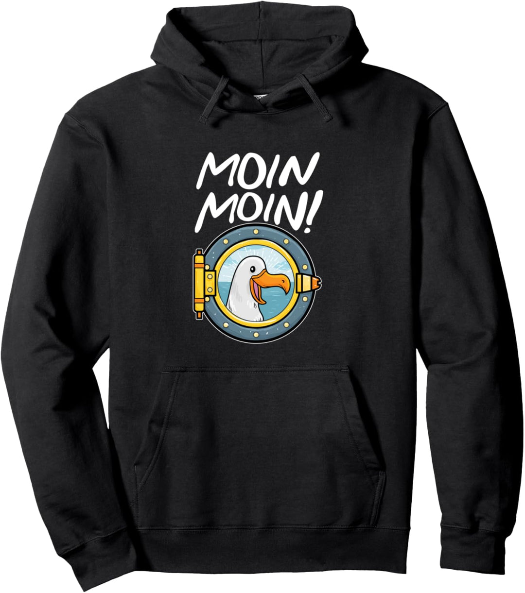 Moin Moin Möwe Digga Ostsee Nordsee Pullover Hoodie