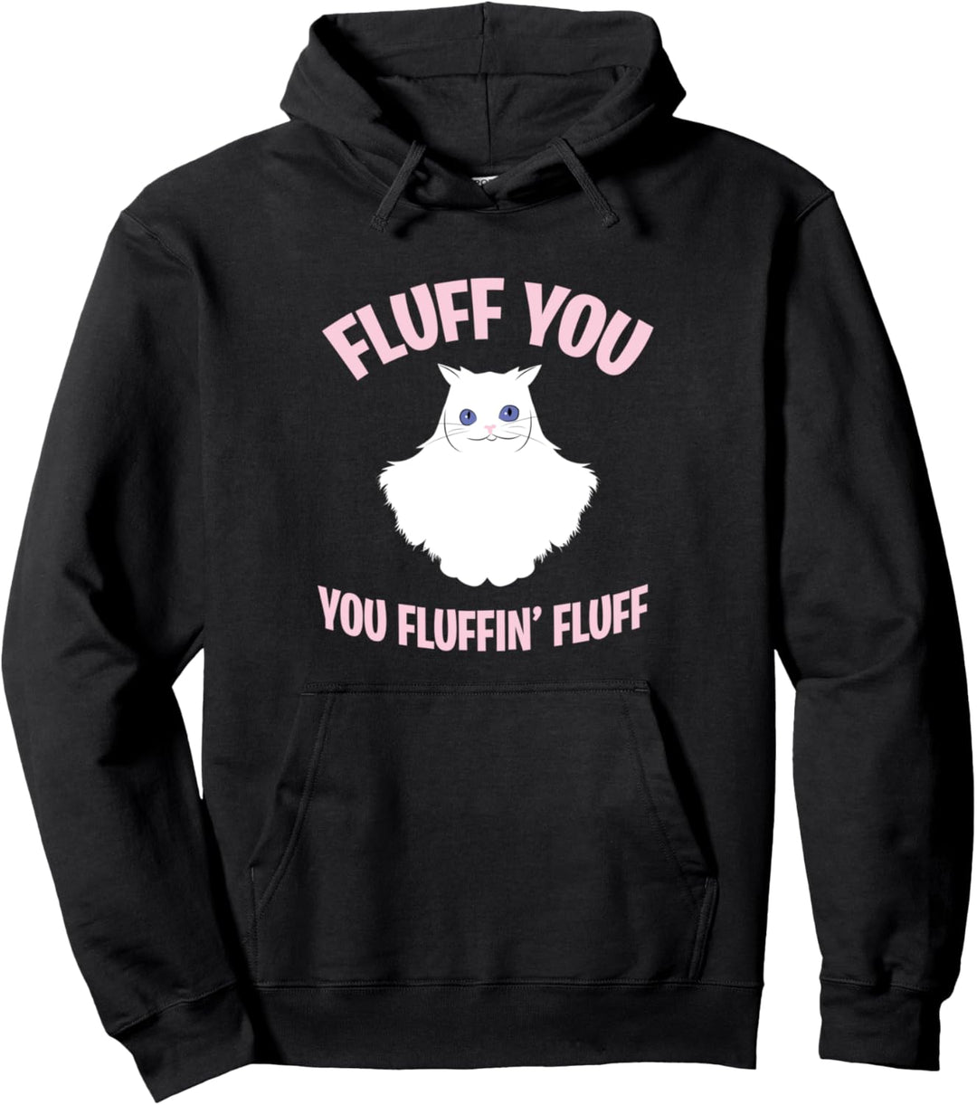Lustige flauschige Katze, sarkastisch Pullover Hoodie