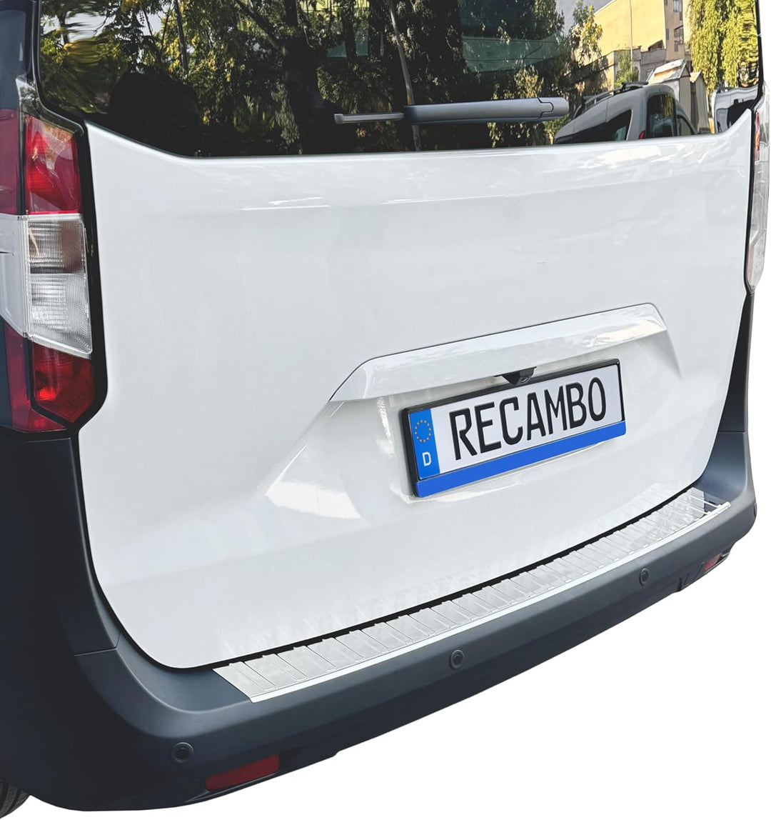 RECAMBO Ladekantenschutz Edelstahl kompatibel für Ford Tourneo Courier 2 | BJ ab 2023 - Hochglanz po