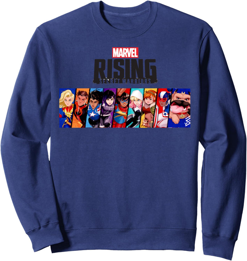 Marvel Rising Secret Warriors Portrait Panel Logo Sweatshirt