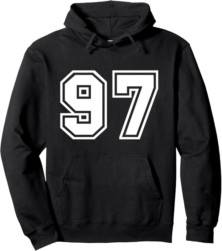 Team Jersey Nummer #97 Sportgeschenk Pullover Hoodie