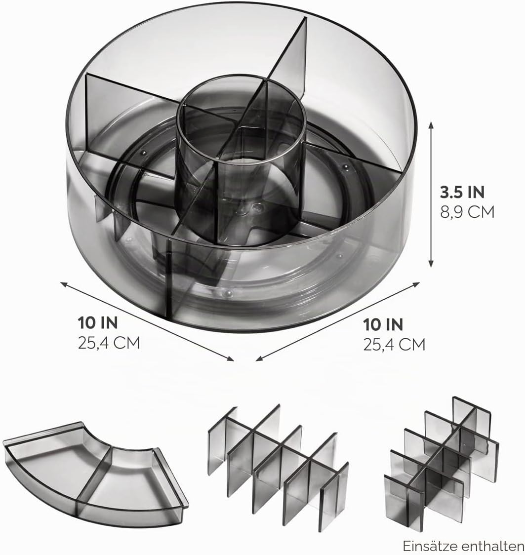 iDesign Make-up Organizer drehbar, individualisierbare Schmink Aufbewahrung aus der Signature Series