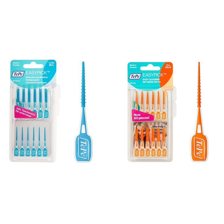 TEPE Interdentalbürst Easy Pick blau, Size M/L, (Pack of 36), M/L (36er Pack) &amp; EasyPick Dental Stic