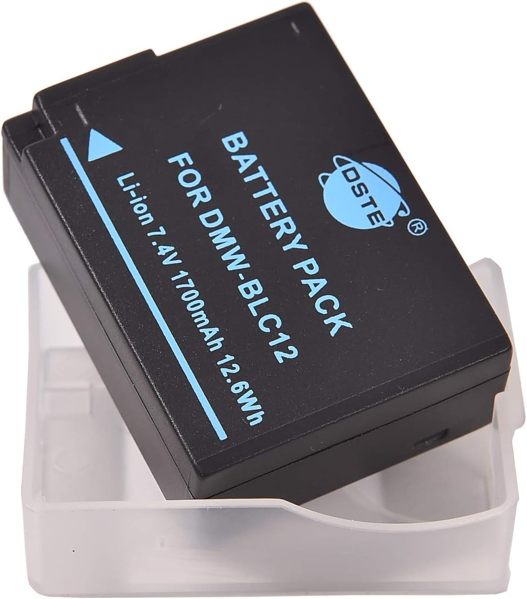 (2-Pack) DMW-BLC12 DSTE Ersatz Batterie Akku Kompatibel für DMW-BLC12E und BP-DC12,Sigma BP-51,V-LUX