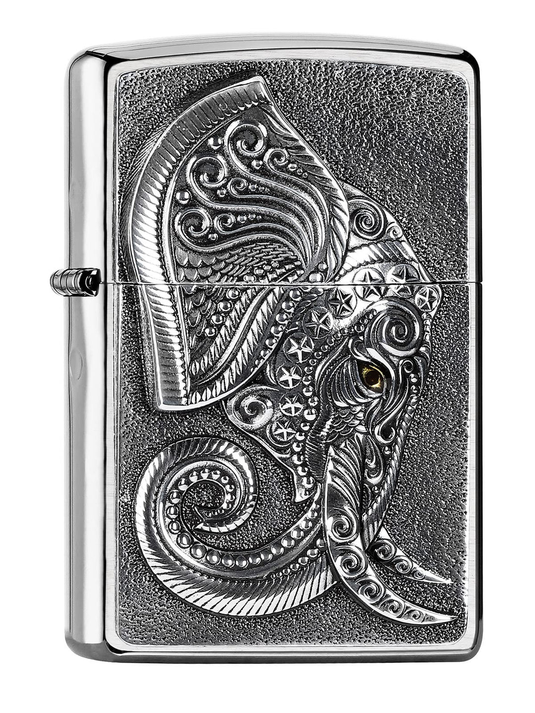 Zippo 2005710 Feuerzeug,Messing,Chrom,5.5 x 3.5 x 1 cm