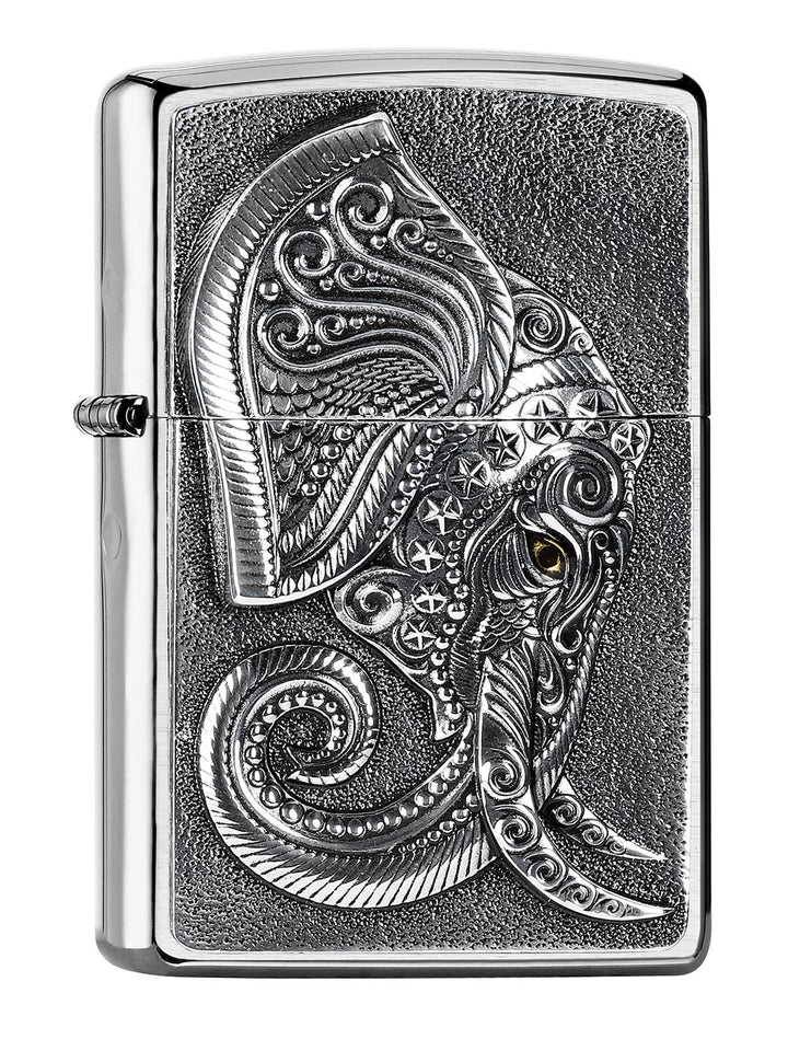 Zippo 2005710 Feuerzeug,Messing,Chrom,5.5 x 3.5 x 1 cm