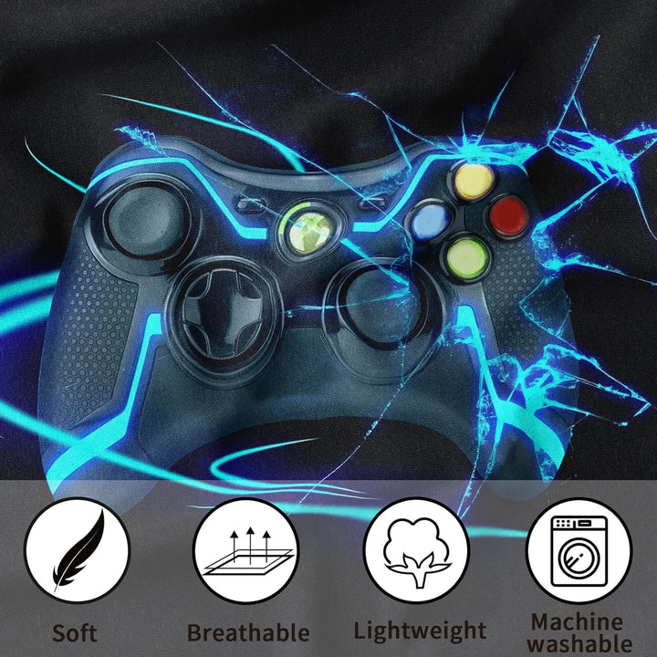 LLTTEER Gamepad Bettwäsche Set Jungen Gamer Bettbezug Set Jungen Gamepad Bettwäsche Set 3D Effekt Ga