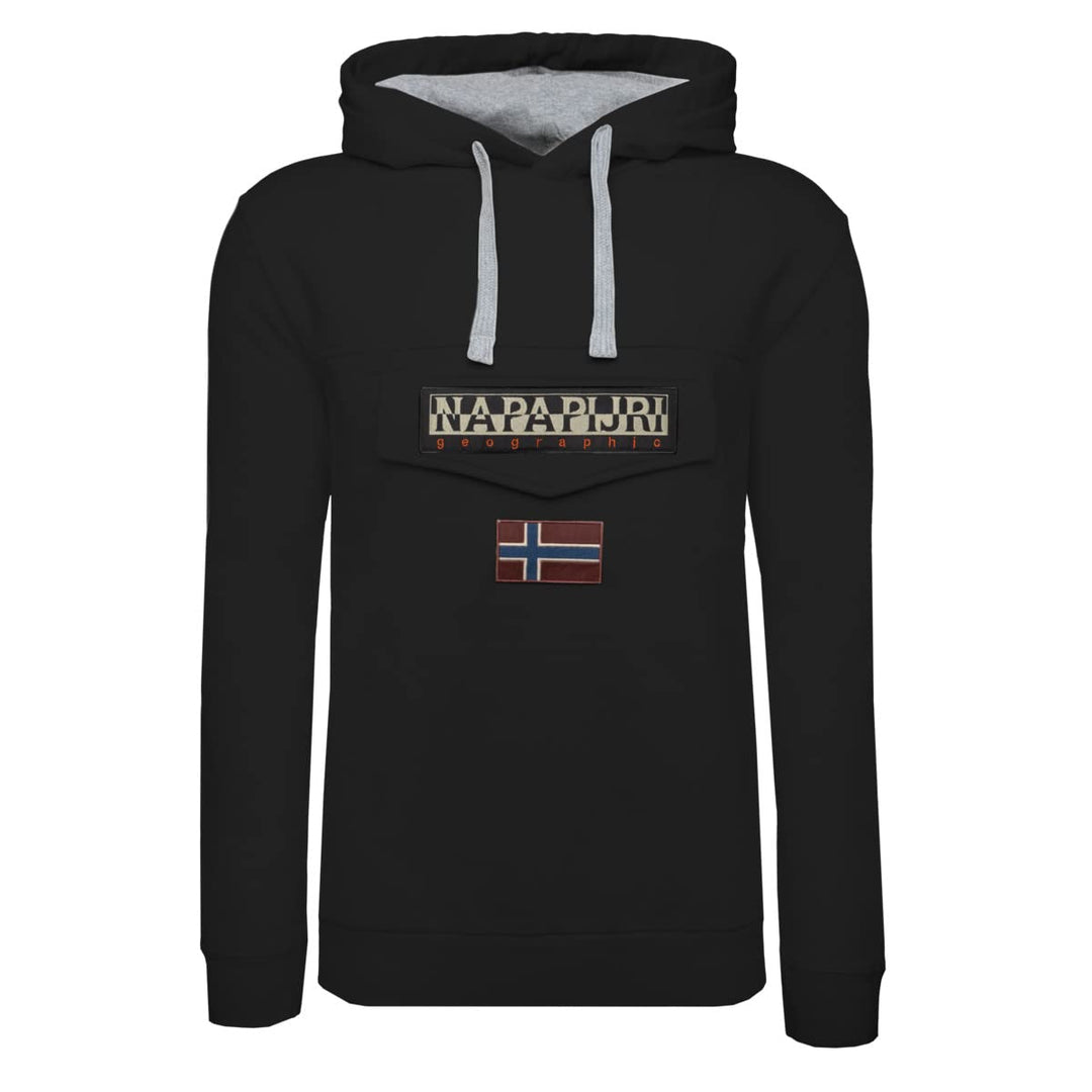 Napapijri Herren Kapuzenpullover Burgee Wint 2 M Schwarz, M Schwarz