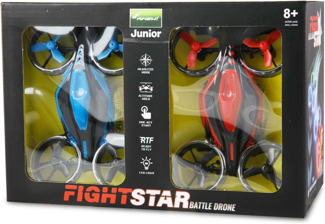 Amewi FightStar Battle Drone Set RTF rot & blau