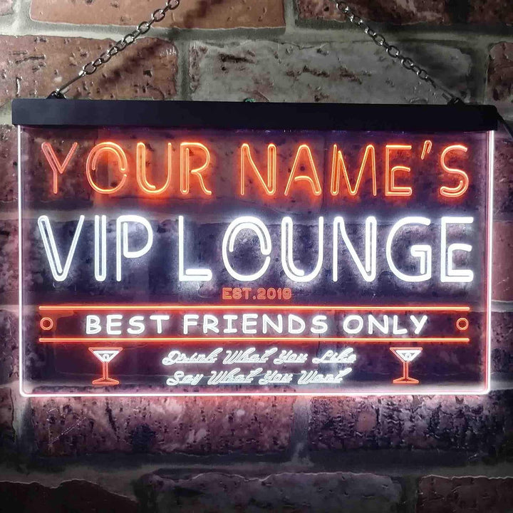Personalized Your Name Est Year Theme VIP Lounge Bar Club Pub Dual Color LED Barlicht Neonlicht Lich