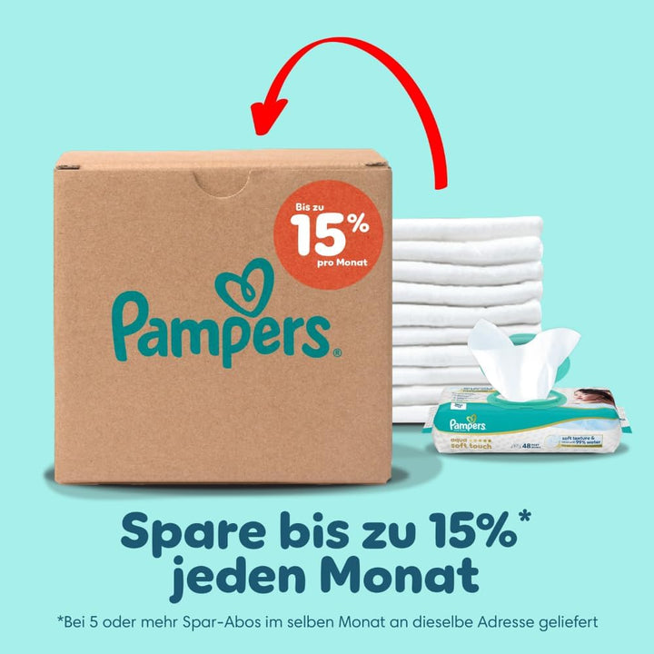 Pampers Baby Windeln Pants Grösse 4 (9-15kg) Premium Protection, Maxi mit Stop- und Schutz Täschchen