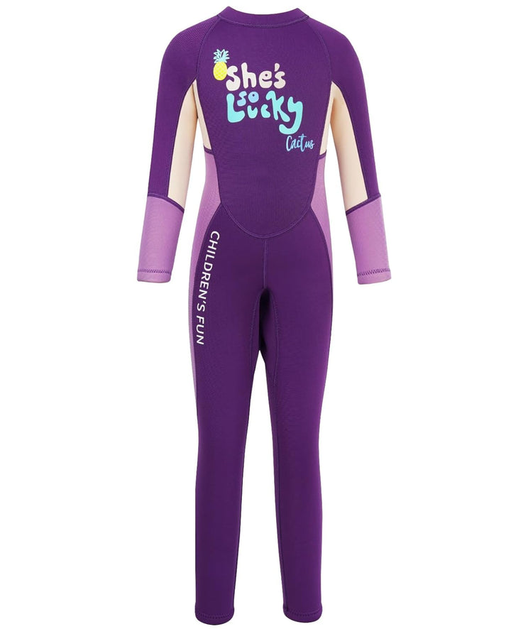 Gogokids Kinder Neoprenanzüge Thermische Badeanzüge, Mädchen Rash Guard Einteiler Bademode 2.5mm Neo