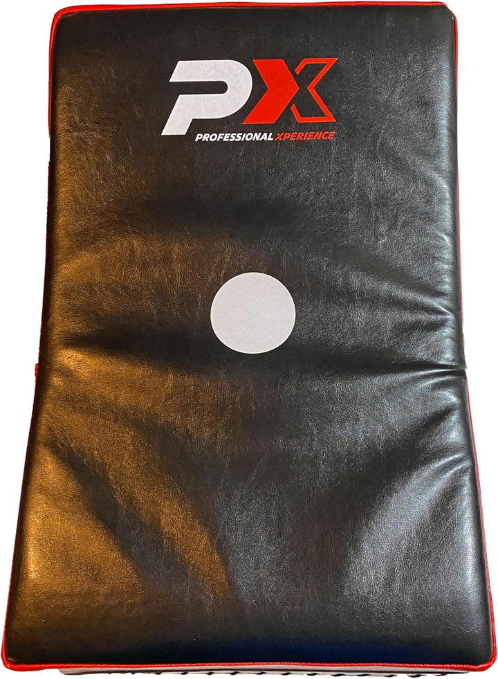 Schlagpolster Strike Gekrümmt - Mit 4 Griffen - 60 x 35 x 15 cm - Kunstleder rot-schwarz - Robuste l
