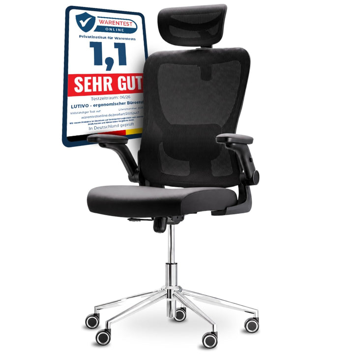 Bravo Bürostuhl ergonomisch [ORIGINAL] Schreibtischstuhl ergonomisch mit 8 Komfort-Einstellungen | G