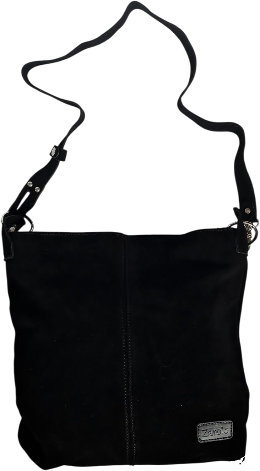 zarolo Damen Handtasche, Umhängetasche,Beuteltasche Shopper, Leder Schultertasche, Hobo Bag, echtes