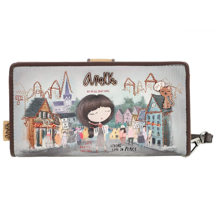 Anekke Wallet L with flap, kombi(voice), Gr. L, Bunt