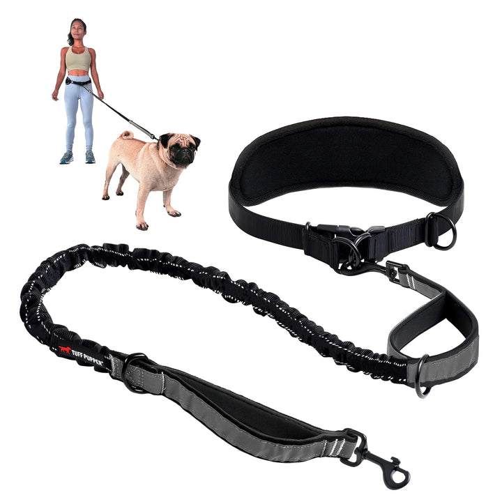 Tuff Pupper Strapazierfähige Hundeleine, freihändig, für einen kleinen/mittleren Hund bis zu 20,4 kg