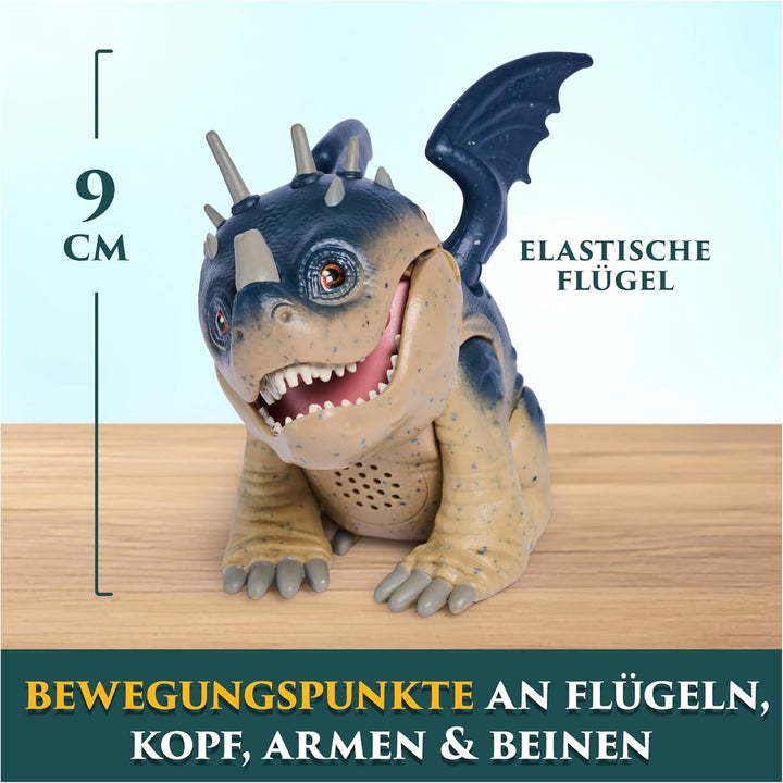 Dreamworks How to Train your Dragon, Interaktiver Mini-Drache Fleischklops, Figur mit Soundeffekten,