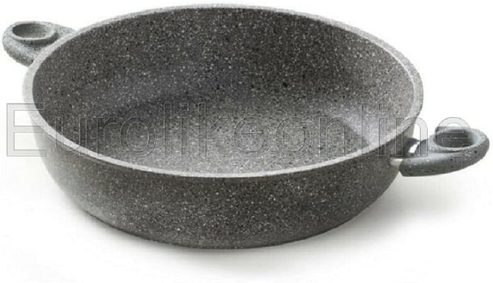 ACCADEMIA MUGNANO KOCHTOPF mit 2 GRIFFEN, AUS STEIN, ALUMINIUM, ANTIHAFTBESCHICHTET, 28 cm, 100 %HER