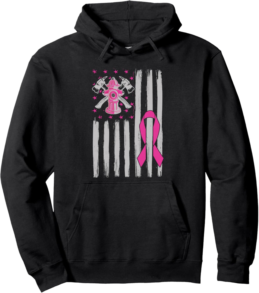 Feuerwehrmann-Krebs-Bewusstseinsmonat Pullover Hoodie