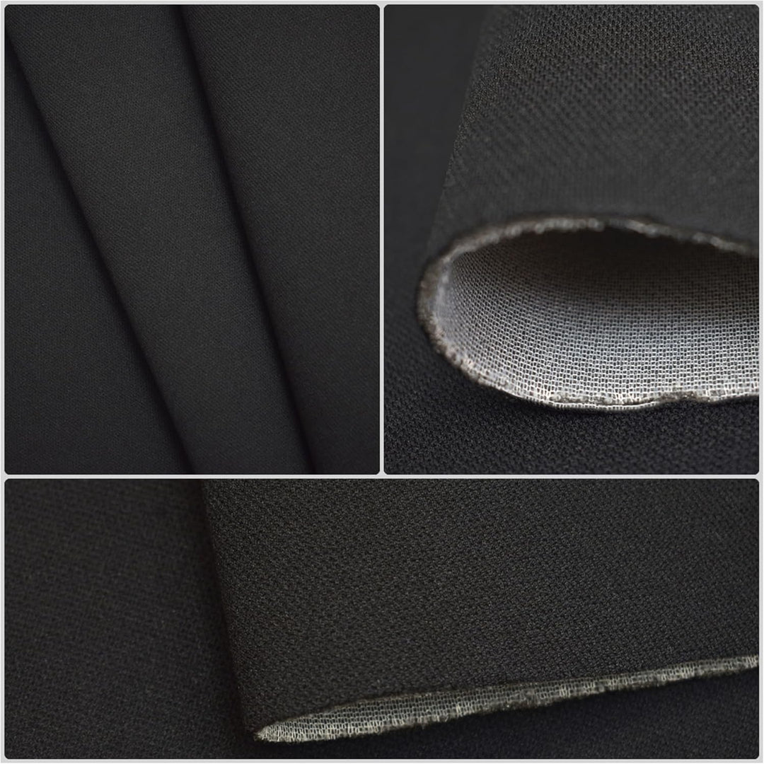 Autohimmelstoff Himmelstoff Dachhimmel Himmel mit 3mm Schaum und Netz Meterware (CP-001-Black-3mm) |