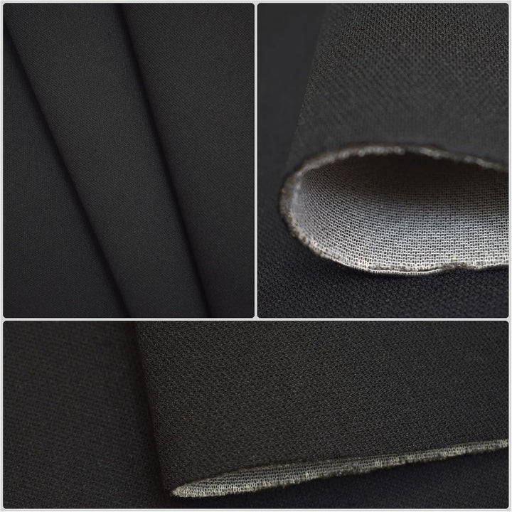 Autohimmelstoff Himmelstoff Dachhimmel Himmel mit 3mm Schaum und Netz Meterware (CP-001-Black-3mm) |