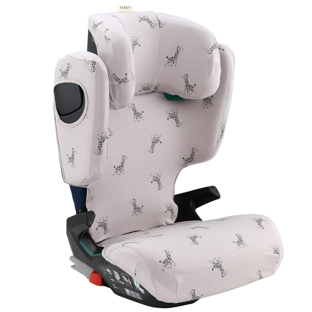 JYOKO KIDS Schutzhülle kompatibel mit Romer Kidfix (Romer Kidfix M I-SIZE, Giraffe)