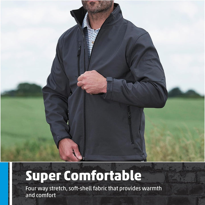 Softshell-Jacke 204 Selkirk von Fortress, schwarz, 204, Small S Schwarz, S Schwarz