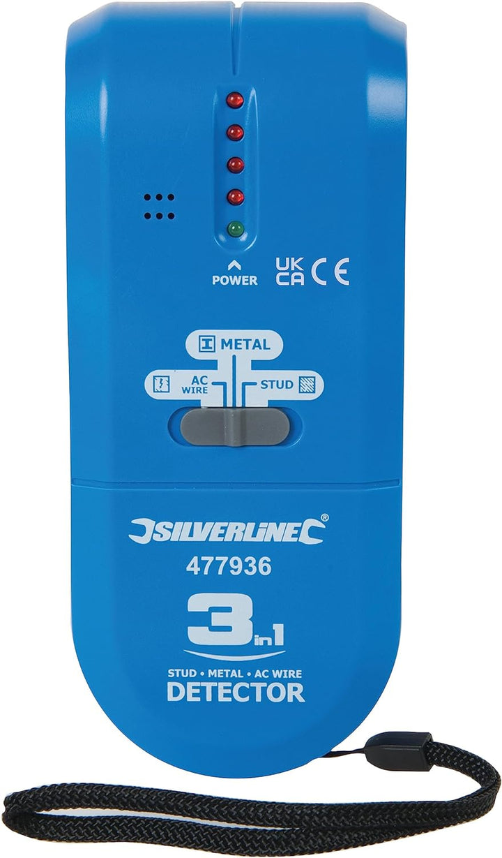 Silverline 477936 Kompaktes 3-in-1-Ortungsgerät 1 Stck. 9-V-Batterie (PP3)