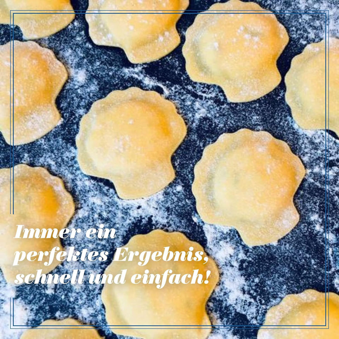 La Gondola Ravioli-Stempel - Muschelförmig 65mm | Italienisches Pasta-Werkzeug für Zuhause, gewerbli