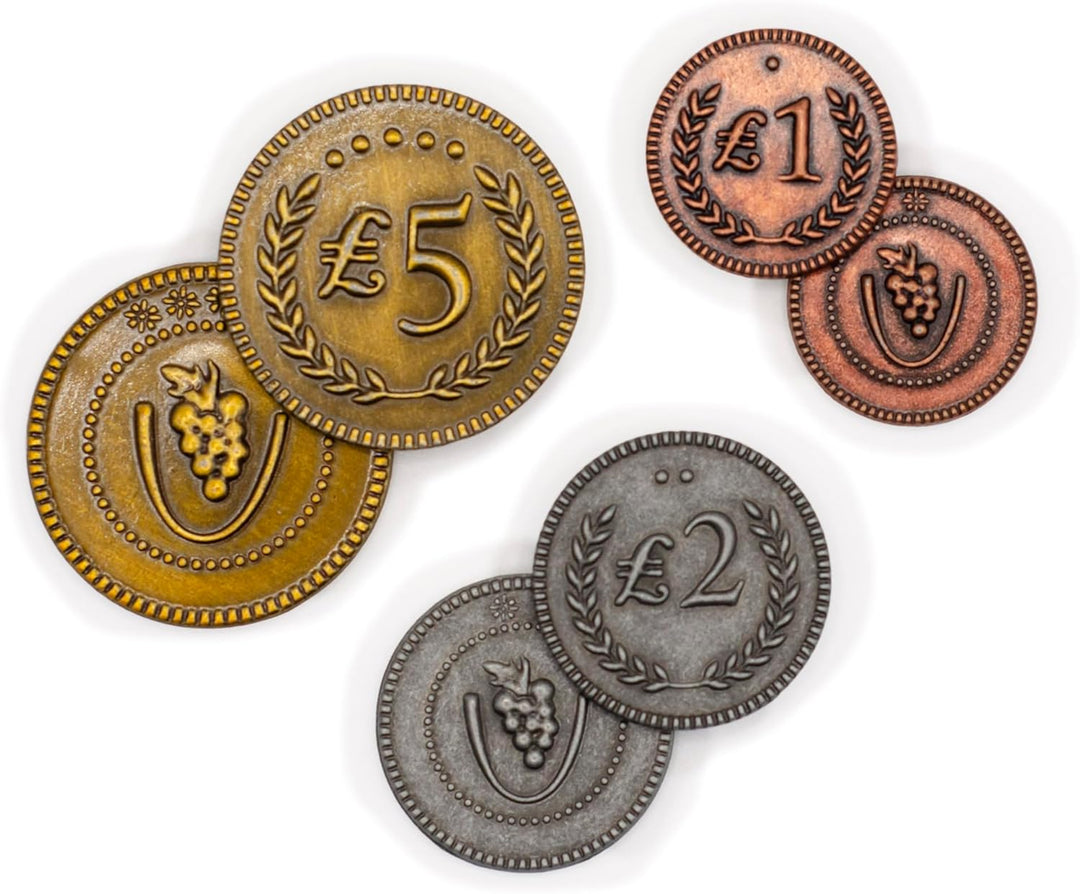 Stonemaier Games 304 - Viticulture Metal Lira Coins