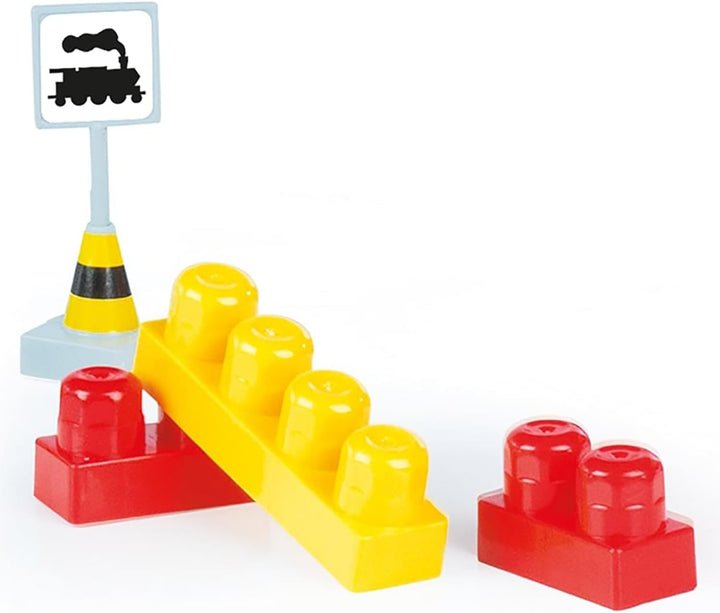DOLU Eisenbahn für Kinder Zug Set 89 teilig über 3 Meter ab 18 M 89 tlg, 89 tlg