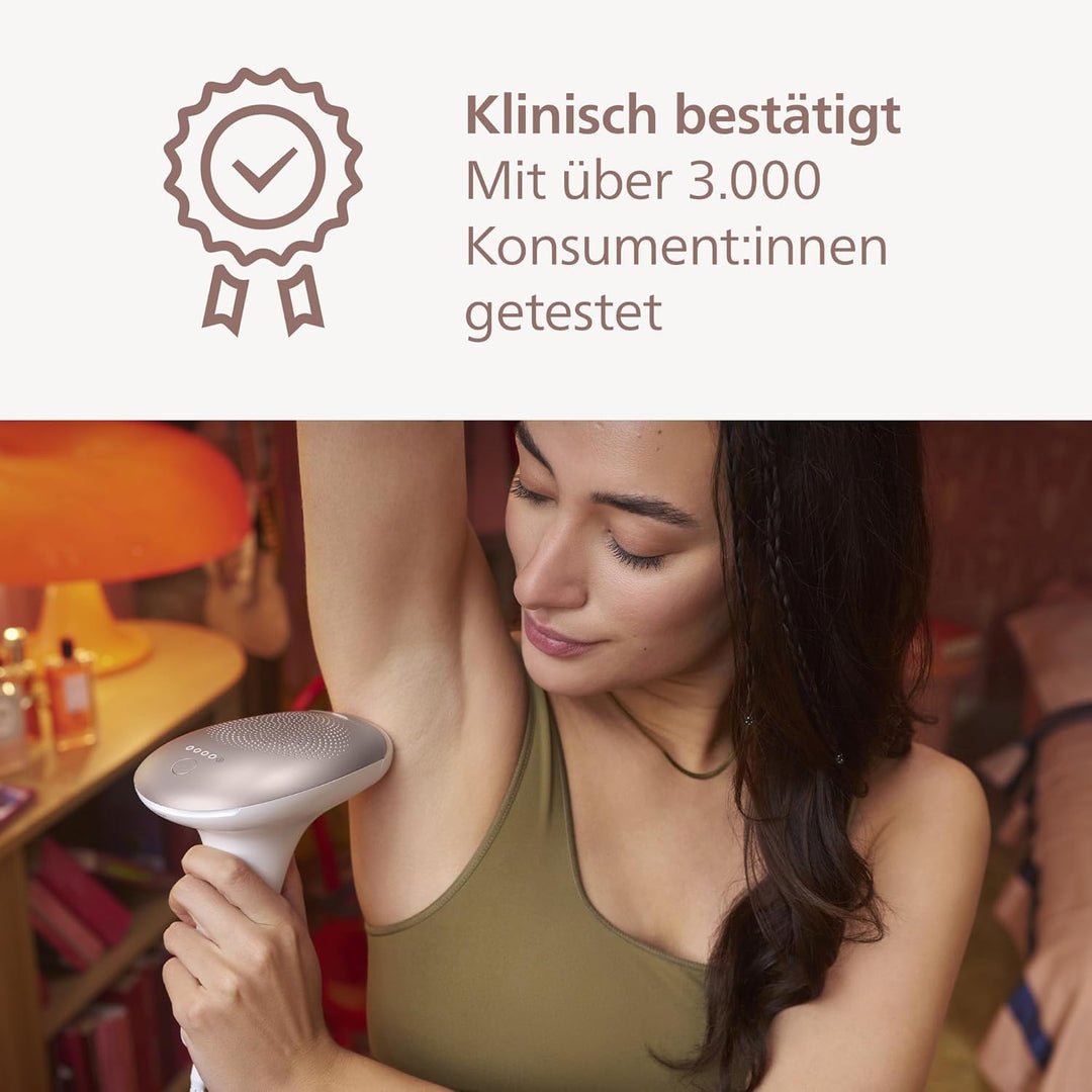 Philips Lumea IPL Advanced, 3 Aufsätze – Haarentfernungsgerät mit Satin Compact Korrekturtrimmer