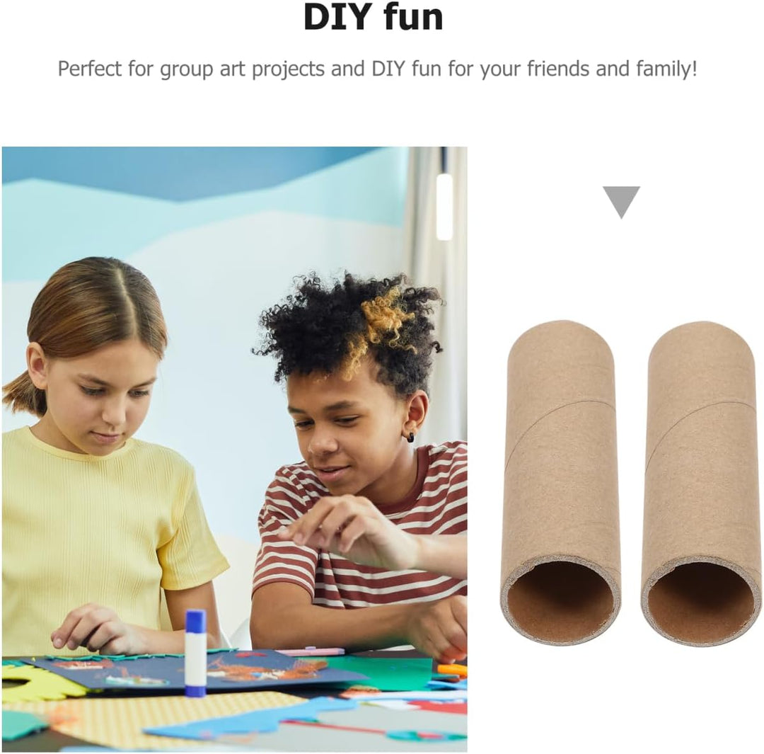 Gatuida 15 Stück Pappröhren zum Basteln, Runde Papprollen, Pappröhren zum Basteln für Kinder, Kita,