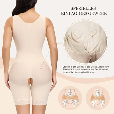 SHAPSHE Shapewear Damen Bauchweg Stark Formend Body Shaper Taillenformer Bodysuit Mieder Fajas Colom